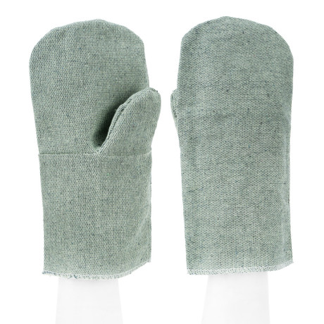 Рукавицы брезентовые огнеупорные, одинарный наладонник, 2 размер Сибртех