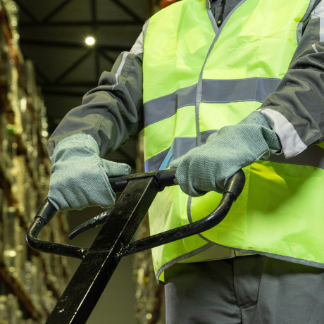 Рукавицы брезентовые огнеупорные, одинарный наладонник, 2 размер Сибртех