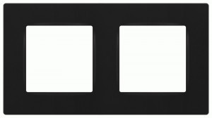 ЭРА 12 рамка СУ 2 мест. Классик, антрацит 12-5202-05