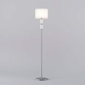 Eurosvet Торшер 1x40W E14 360х360х1640 металл белый/никель Caprera 01154/1 a063871