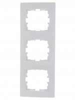 Lezard KARINA рамка 3 мест. (верт.) б/вст бел. (ABS) 707-0200-153