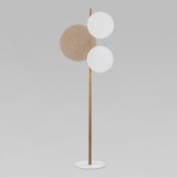 TK Lighting Торшер 3x15W 550х550х1500 дерево белый/корич. Pulse 5960