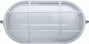 Navigator св-к влагозащит. O2 IP54 60W E27 овал с реш белый NBL-O2-60-E27/WH 94801