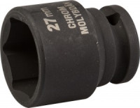 Торц головка KRAFTOOL &quot;INDUSTRIE QUALITAT&quot; удар (1/2&quot;), FLANK, Cr-Mo, фосфатирован, 27мм zu27940-27