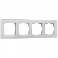 Werkel рамка СУ 4 мест. Favorit (дымчатый,стекло) (WL01-Frame-04 a030788)W0041117 a050897