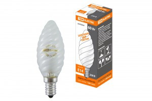 TDM лампа свеча витая E14 60W матовая (100!) SQ0332-0022