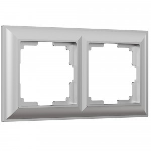 Werkel рамка СУ 2 мест. Fiore (серебрян.) (WL14-Frame-02 a038846)W0022206 a051024