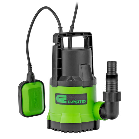 Дренажный насос для чистой воды СДН300-5, 300 Вт, напор 6.5м, 6500 л/ч Сибртех