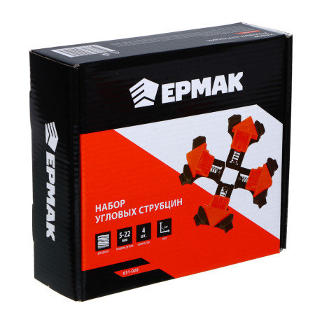 ЕРМАК Набор угловых струбцин 5-22мм, 4шт