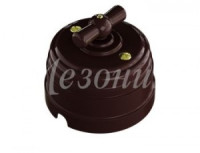 МЕЗОНИНЪ РЕТРО УСАДЬБА выкл. ОУ поворот. 4 полож. (1-2 кл.) 10А КОРИЧ. ABS-пластик GE30401-04