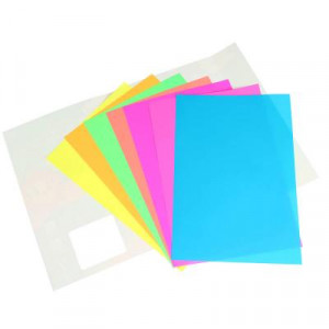 FLOMIK Бумага цветная флуоресцентная, мелованная, глянцевая, 7л., 19х27,5см, 7цв.