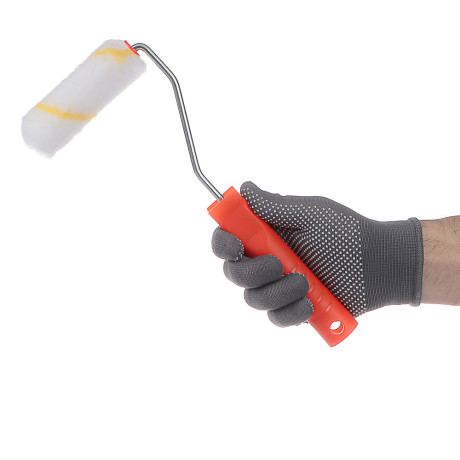 ЕРМАК Валик в сборе "полиэстер" 100мм, D15мм, ворс 12мм, ось 6мм