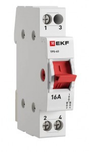 EKF PROxima переключатель трехпозиционный (рубильник) 1P 16А AC TPS116