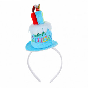 Капитан Весельчак Ободок праздничный в виде шляпы, полиэстер, пластик, 27x12,5 см, 2 цвета
