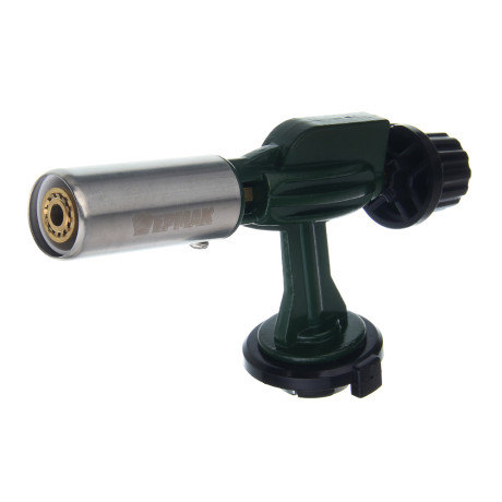 Горелка газ. с пьезорозжигом тм ЕРМАК, цанг. захват, шир. сопло, алюминиевый корпус, 14х4х7,5см