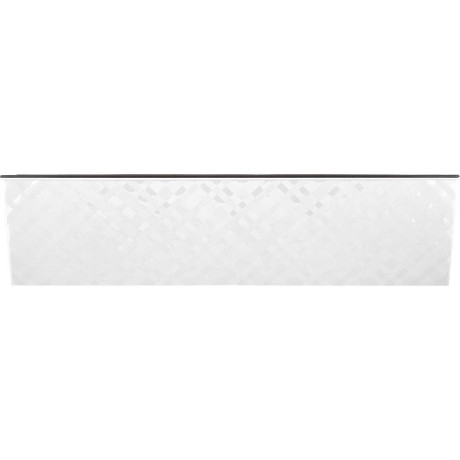 Балконный ящик  МАНХЕТТЕН 60 см со вставкой белоснежный жасмин х8