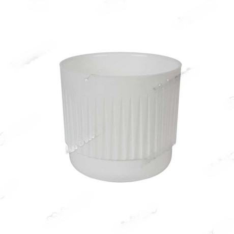 Горшок "Бета" 1,4л Белый с вкл Б13-10 Ливингрин (15)