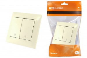 TDM Лама выкл. проходн. СУ 2 кл. 10А сл. кость (10!) SQ1815-0107