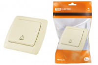 TDM Онега кнопка звонка СУ 1 кл. 6А сл. кость (10!) SQ1805-0036