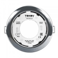TOKOV ELECTRIC св-к встр. GX53-CH-1 106(90)х48 хром металл+пластик TOK-GX53-CH-1