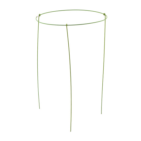 Опора для растений круглая, D 28 см, H 45 см, 3 шти в упаковке, металл в пластике Palisad