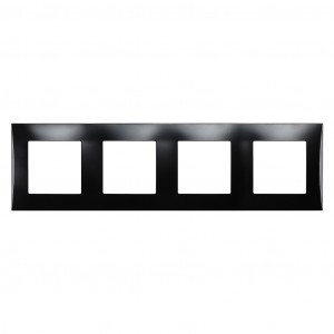 Smartbuy Вега рамка СУ 4 мест.(горизонт) черная (SBE-08b-00-FR-4)