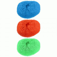 Губки для посуды полипропилен, 7*7*2см, KS-01, 3шт (12!) 104454 Рыжий кот