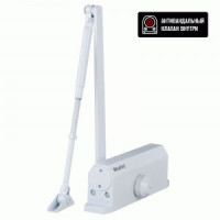 Доводчик дверной БУЛАТ ARCTIC ДД 504/5 A-W (80-150 кг) белый, морозостойкий (10)