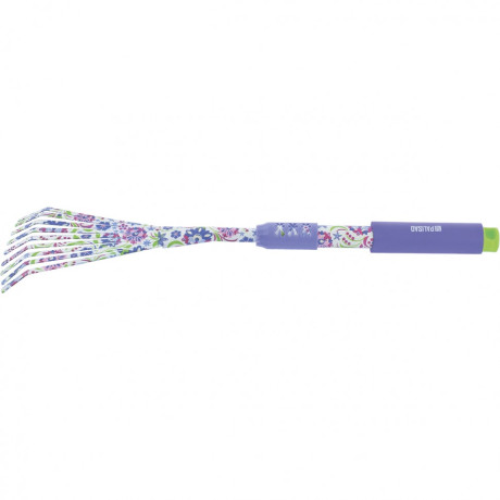 Грабли веерные 9 - зубые, 145 х 500 мм, стальные, удлиненная рукоятка, Flower Mint, Palisad