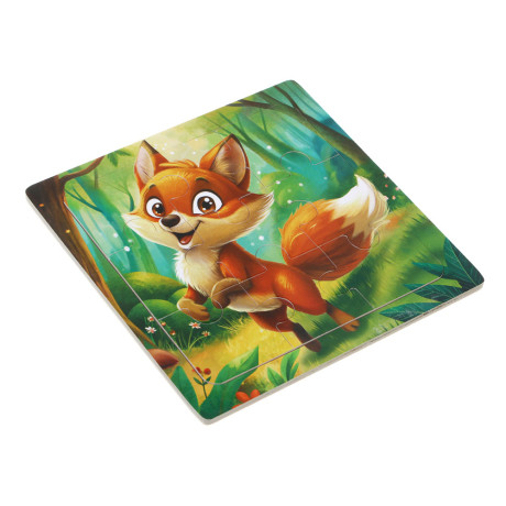 ИГРОЛЕНД Пазл деревянный для малышей, дерево, 15х15см, 6-10 дизайнов