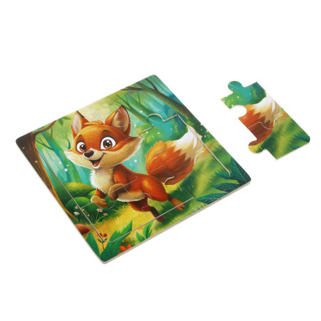 ИГРОЛЕНД Пазл деревянный для малышей, дерево, 15х15см, 6-10 дизайнов