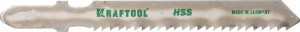 Полотна KRAFTOOL, T118B, для эл/лобзика, HSS, по металлу (1,5-5мм), EU-хвост., шаг 2мм, 55мм, 2шт