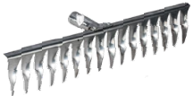 Грабли витые НЕРЖ. СТАЛЬ, тулейка Ø30мм, 10 зубьев