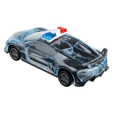 ИГРОЛЕНД Патрульный автомобиль, свет, звук, инерция, 3хLR44, ПВД, 15,5x5x7см, 3 дизайна
