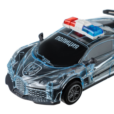 ИГРОЛЕНД Патрульный автомобиль, свет, звук, инерция, 3хLR44, ПВД, 15,5x5x7см, 3 дизайна