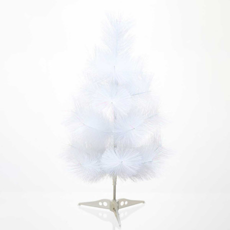 Елка HJ 60-77 60 см БЕЛАЯ С ГОЛУБАЯ 20 веток пластиковая подставка