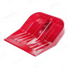 Лопата для снега 430 х 420 поликарбонат без черенка красная БШ7242