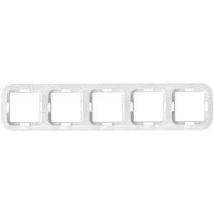 Bylectrica Гармония Рамка 5 мест., белый (ABS пластик) ЮЛИГ.735212.395