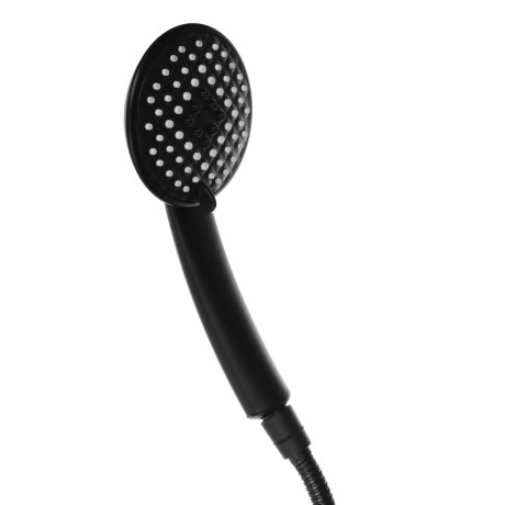 RAIN Смеситель для ванны Кристал, короткий излив, душ. набор, кран-буксы 1/2, латунь, черный