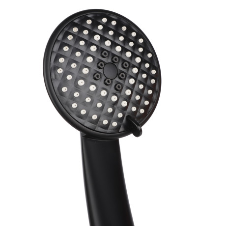 RAIN Смеситель для ванны Кристал, короткий излив, душ. набор, кран-буксы 1/2, латунь, черный