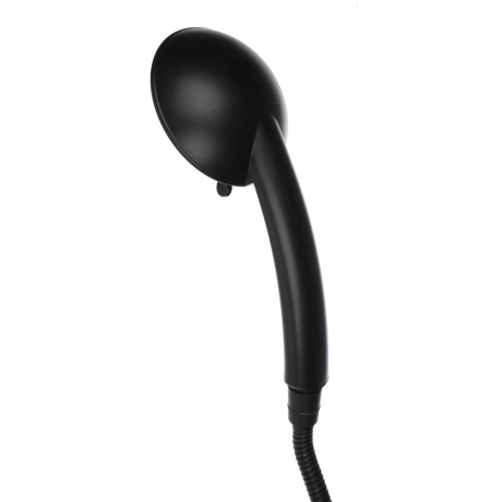 RAIN Смеситель для ванны Кристал, короткий излив, душ. набор, кран-буксы 1/2, латунь, черный