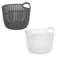 VETTA Корзина для хранения круглая &quot;Брюгге&quot;, 20x19,2x15,5 см, 2 цвета