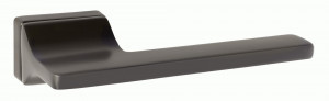 Ручка дверная компл.прямоуг.основ. PUERTO Лингуине матовый черный никель INAL 557-01 MBN