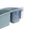 VETTA Classic Полка настенная, три отделения, пластик, 28x12,5x8,5 см, оливковый