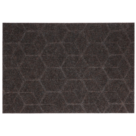 Коврик придверный, влаговпитывающий, антискользящий, SHAHINTEX ПРАКТИК Соты, 40х60, мокко
