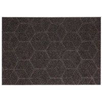 Коврик придверный, влаговпитывающий, антискользящий, SHAHINTEX ПРАКТИК Соты, 40х60, мокко