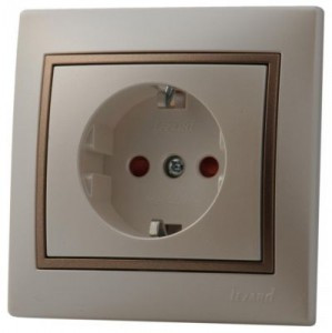 Lezard Мира роз. СУ 1мест.16А перламутр с корич. встав. (земля, керамика, шторки, корп.PC) 3031-124