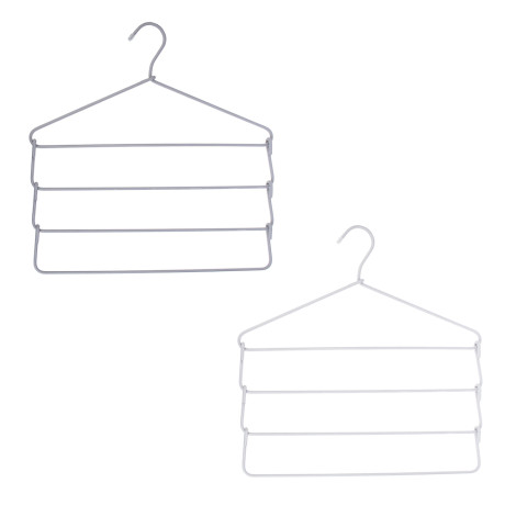 VETTA Вешалка-органайзер, 4 уровня, 41х42.5х0.38 см, металлическая с текстильным покрытием