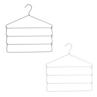 VETTA Вешалка-органайзер, 4 уровня, 41х42.5х0.38 см, металлическая с текстильным покрытием