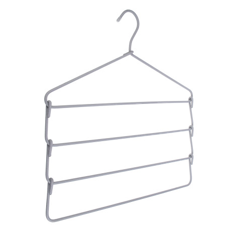 VETTA Вешалка-органайзер, 4 уровня, 41х42.5х0.38 см, металлическая с текстильным покрытием